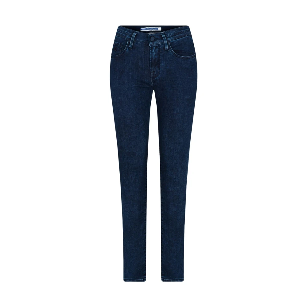 Jacob Cohën Blauwe Skinny Fit Jeans Made in Italy Blue Dames