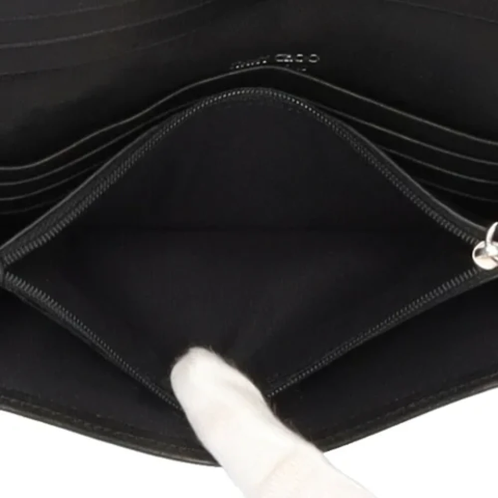Jimmy Choo Pre-owned Fabric wallets Black Dames