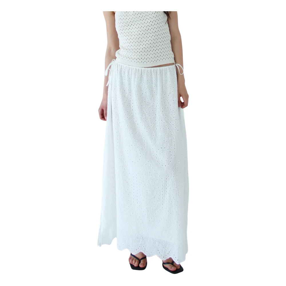 Designers Remix Luna Maxi Rok Beige Dames