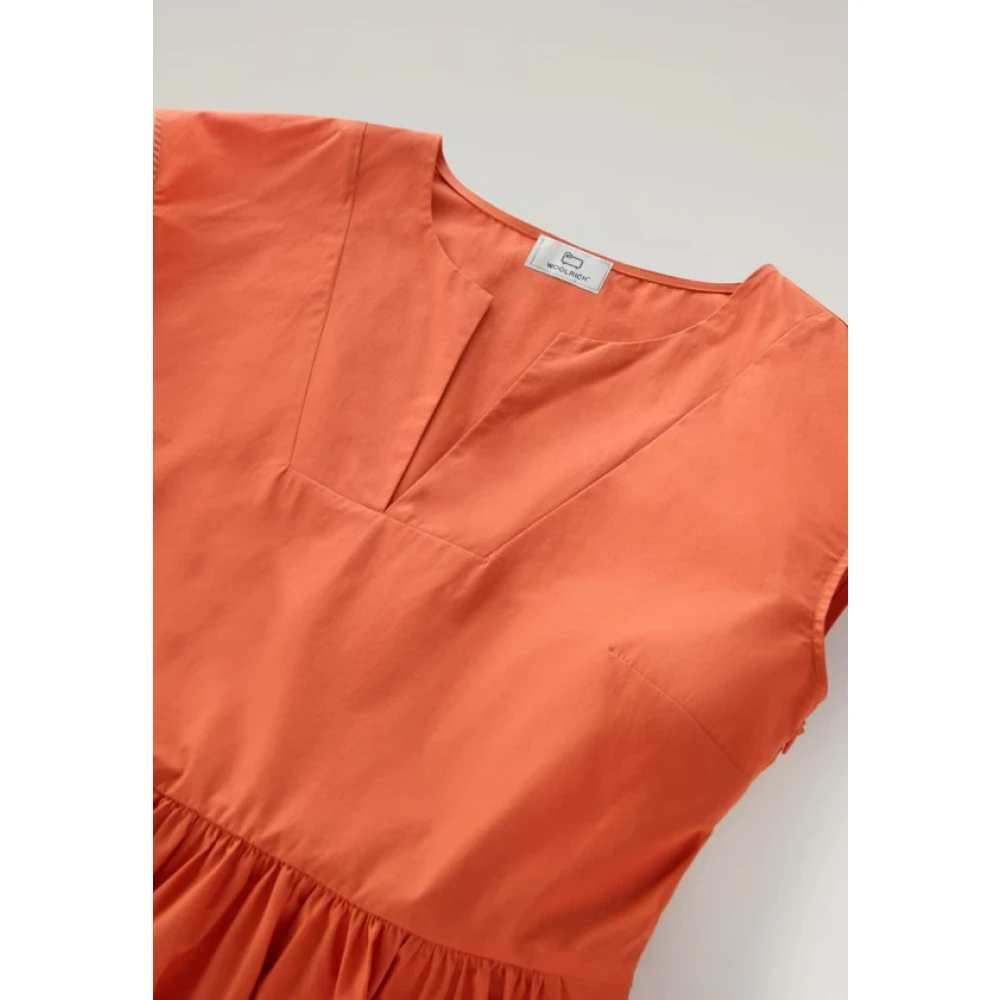 Woolrich Summer Dresses Orange Dames