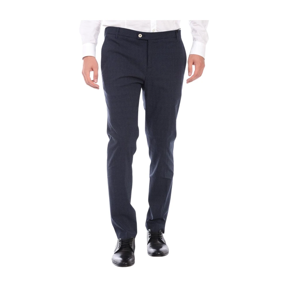 Daniele Alessandrini Men's Blue Suit Trousers, Xl, Suit Trousers