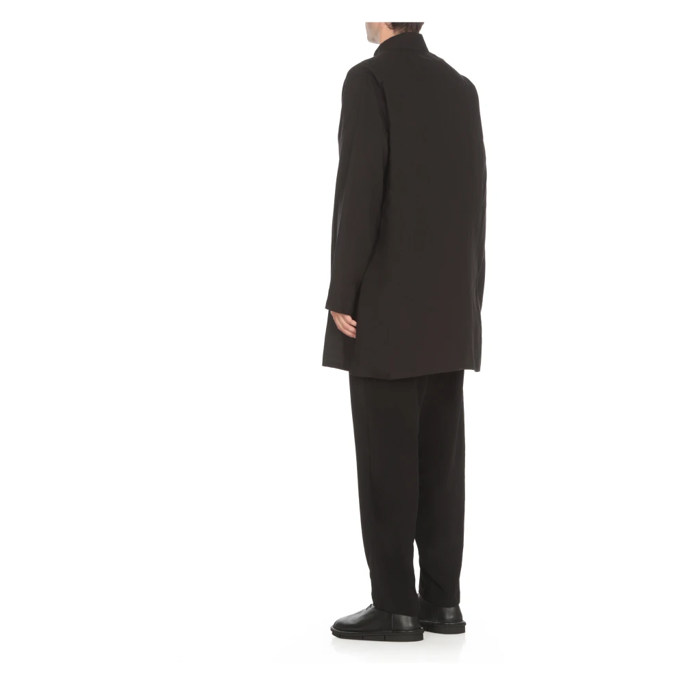 Yohji Yamamoto Zwarte Jassen voor Mannen Black Heren