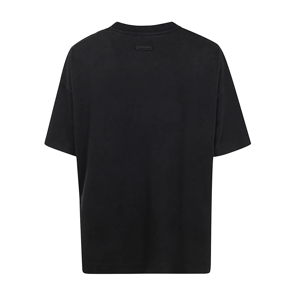 Fear Of God Grijs Print Korte Mouw Tee Black Heren
