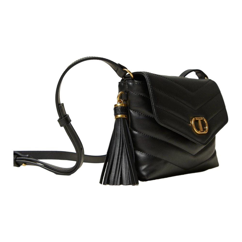 Twinset Schoudertas van gemengd materiaal Black Dames