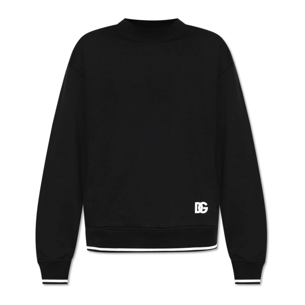 Dolce & Gabbana Gedrukte sweatshirt Black Heren