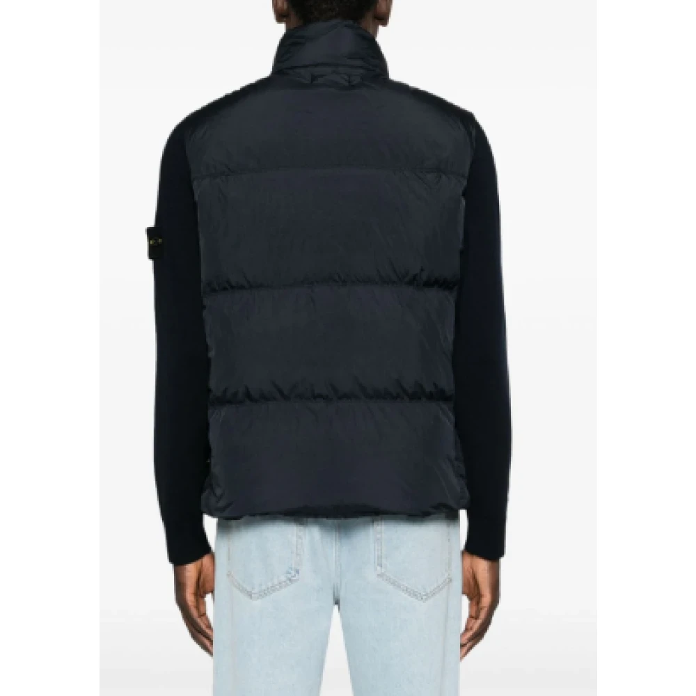 Stone Island Blauwe Jassen voor Mannen Blue Heren