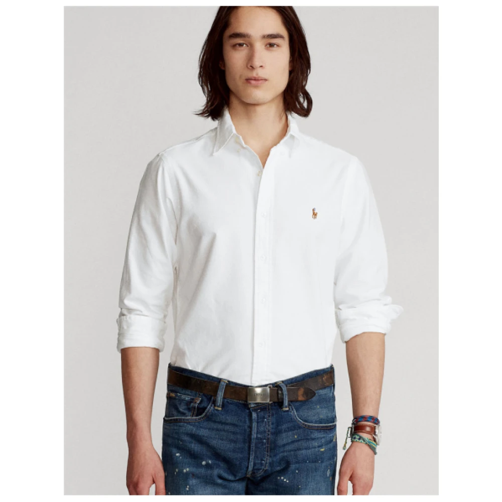 Polo Ralph Lauren Slim Fit Oxford Overhemd White Heren