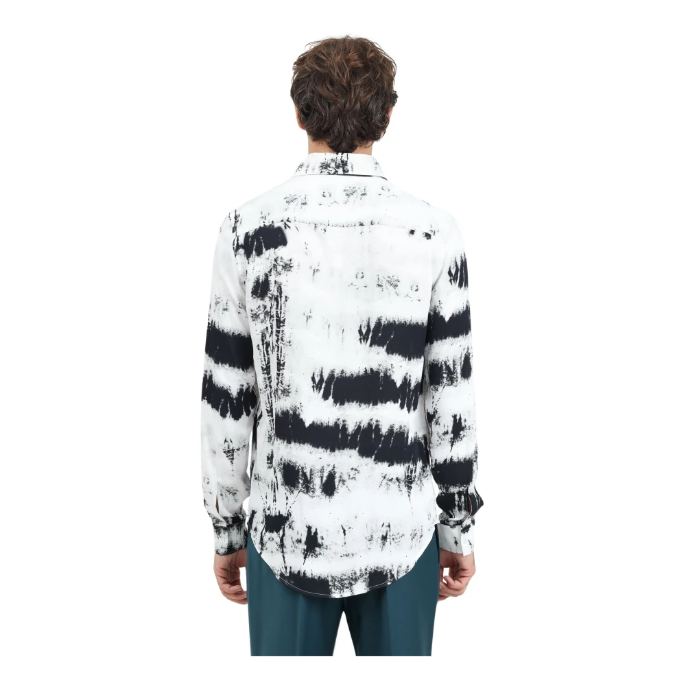 PATRIZIA PEPE Wit Overhemd Twill Viscose Multicolor Heren