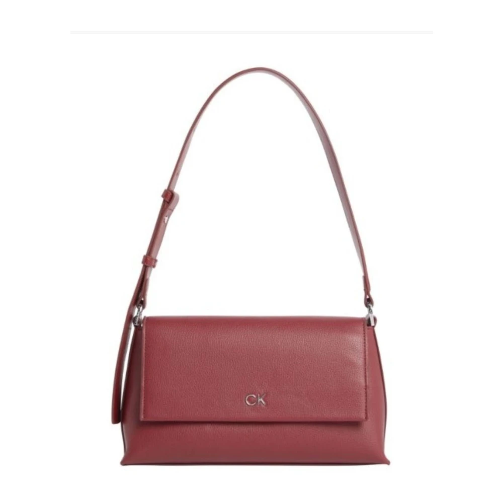 Calvin Klein Dagelijkse schoudertas in Pebble-stijl Red Dames