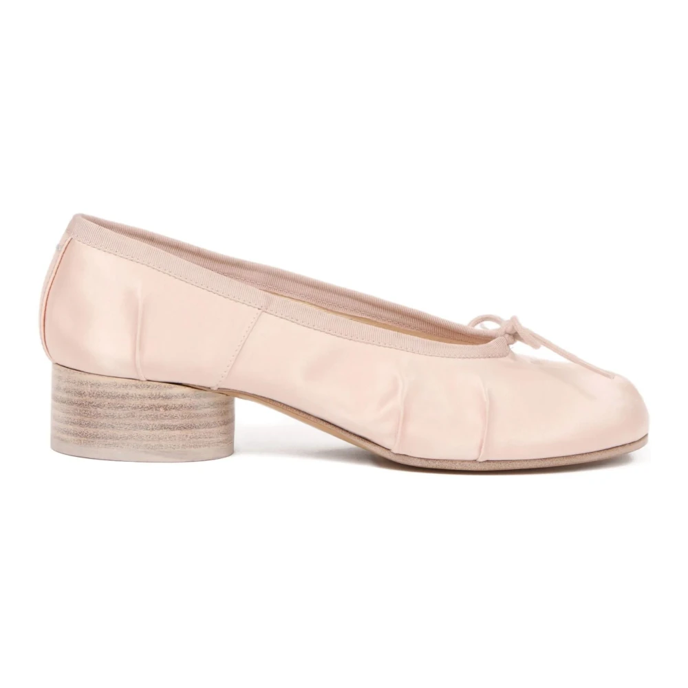 Maison Margiela Women's Pink Tabi Satin Ballerina - Pumps - 7 Uk - Shoes
