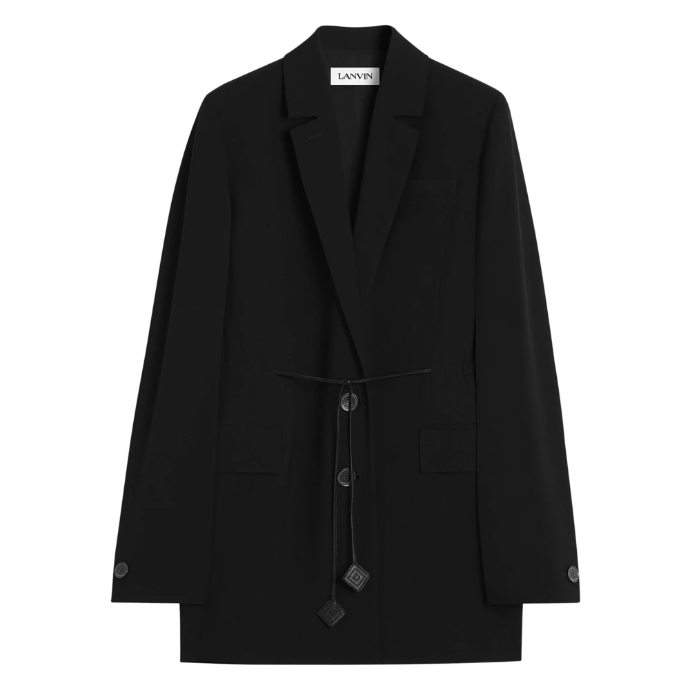 Lanvin Zwarte Deconstructed Vest Black Dames