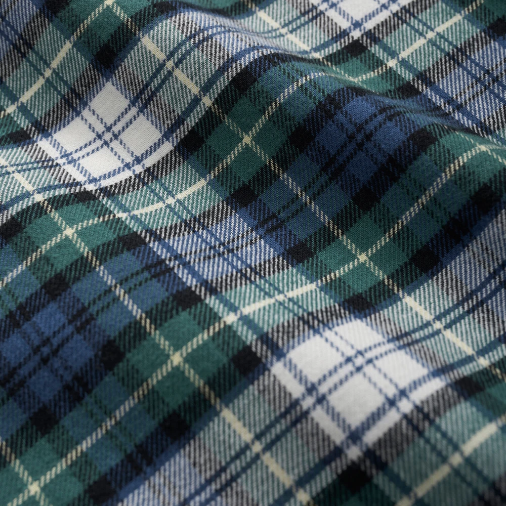 Brooks Brothers Groene Flanellen Tartan Pyjama Green Heren