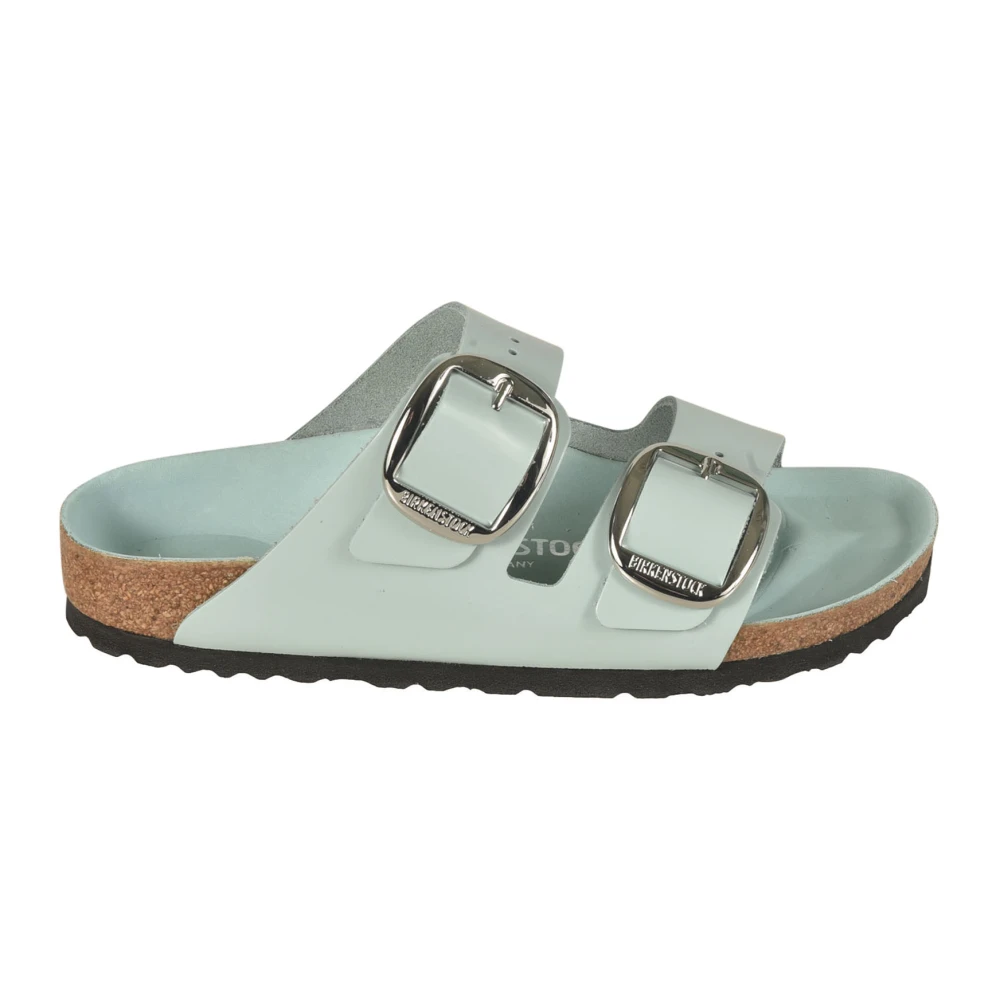 Birkenstock Arizona Big Buckle Naturpatentläder Green, Dam