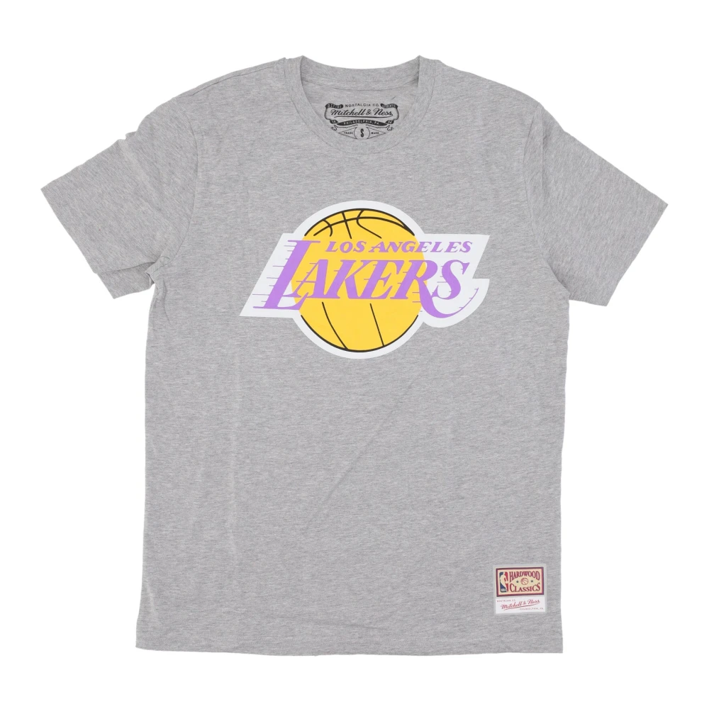 Mitchell & Ness NBA Team Logo Tee Loslak Grijs Gray Heren