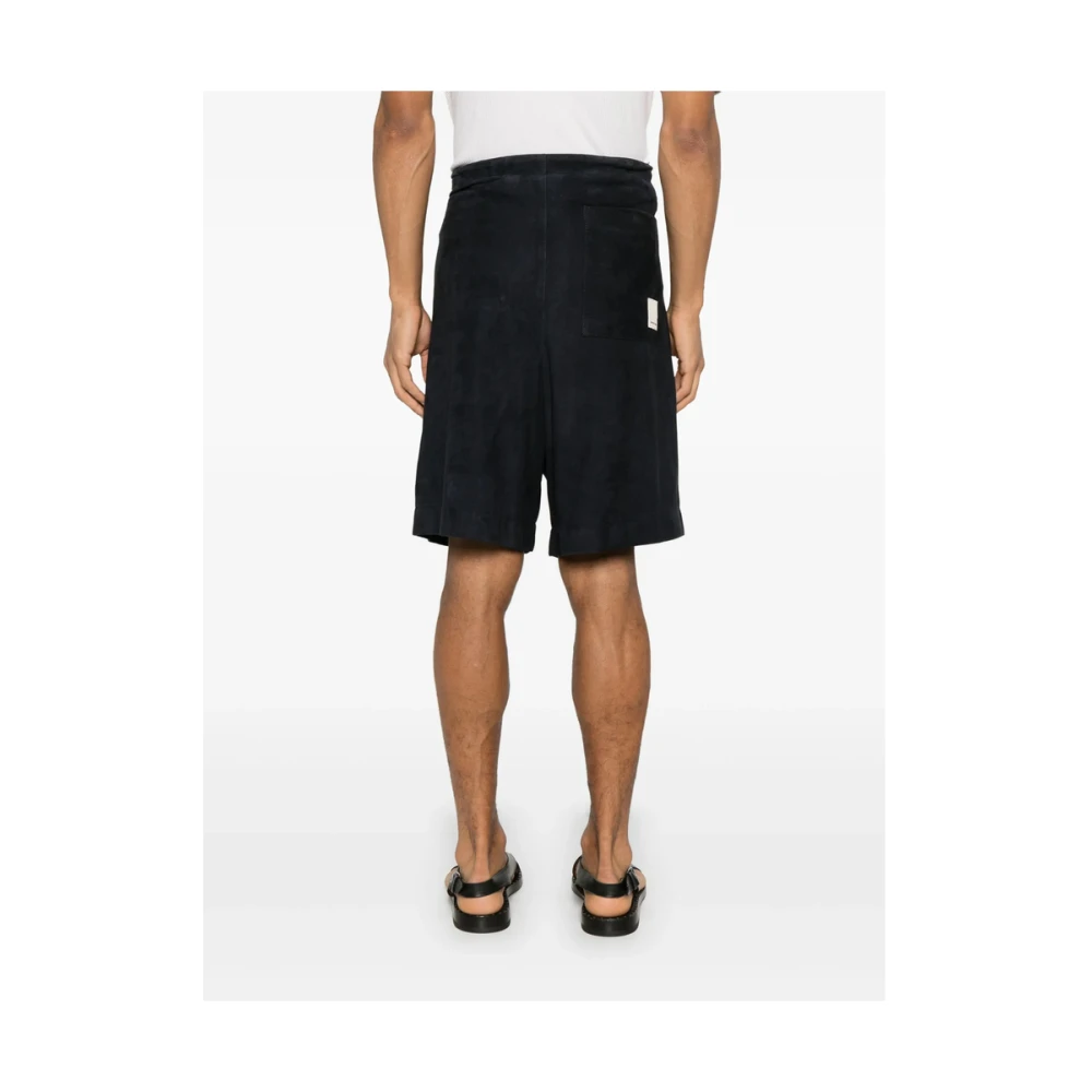 Emporio Armani Midnight Blue Shorts met Koordtaille Blue Heren