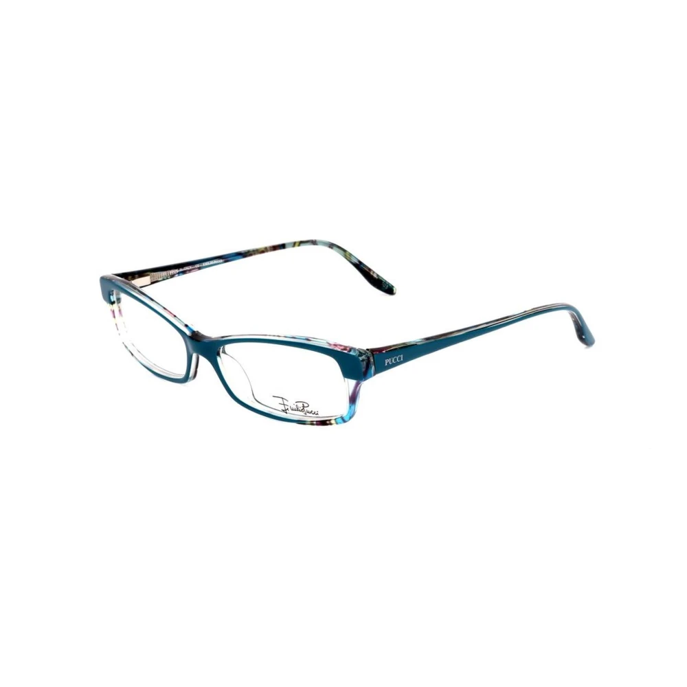 EMILIO PUCCI Blauwe plastic monturen met Capri-wijzerplaat Blue Dames
