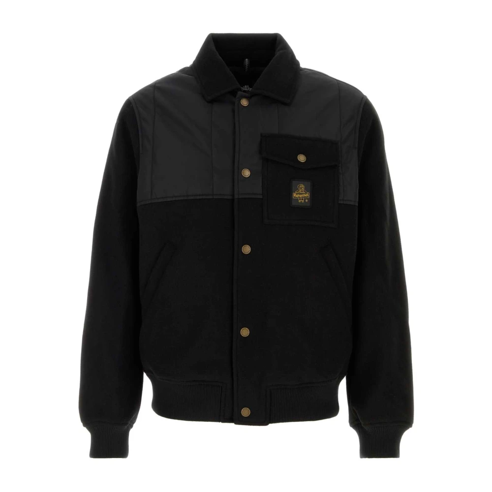RefrigiWear Gewatteerde Zwarte Nylon Jas Black Heren