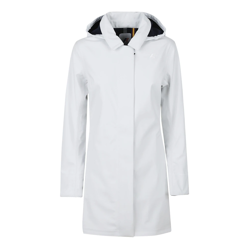 K-way Witte Neopreen Hoodiejas White Dames