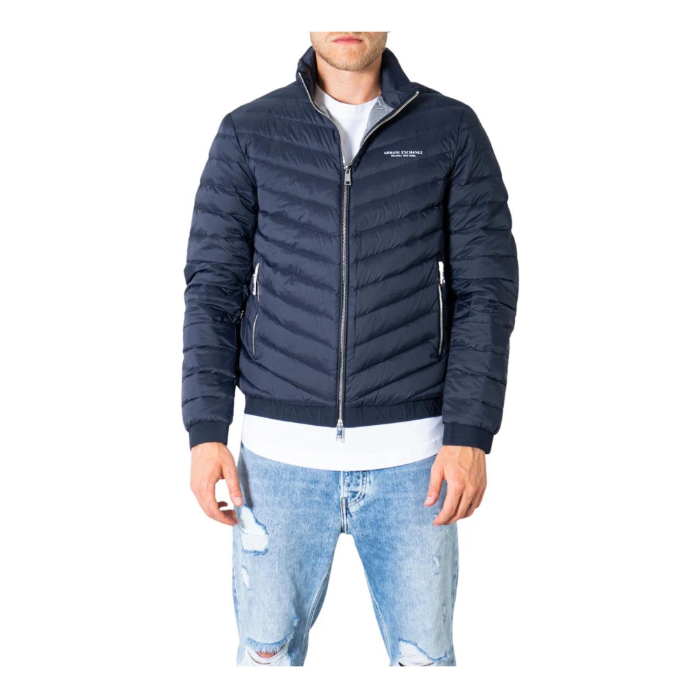 Armani Exchange Men's Blue Zippered Blazer Fall/Winter
