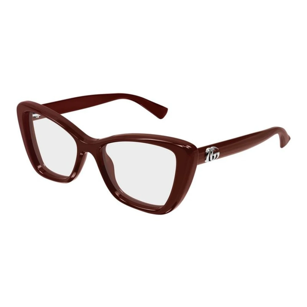 Gucci Women's Red Glasses, 52 Mm, Cat Eye Glasses