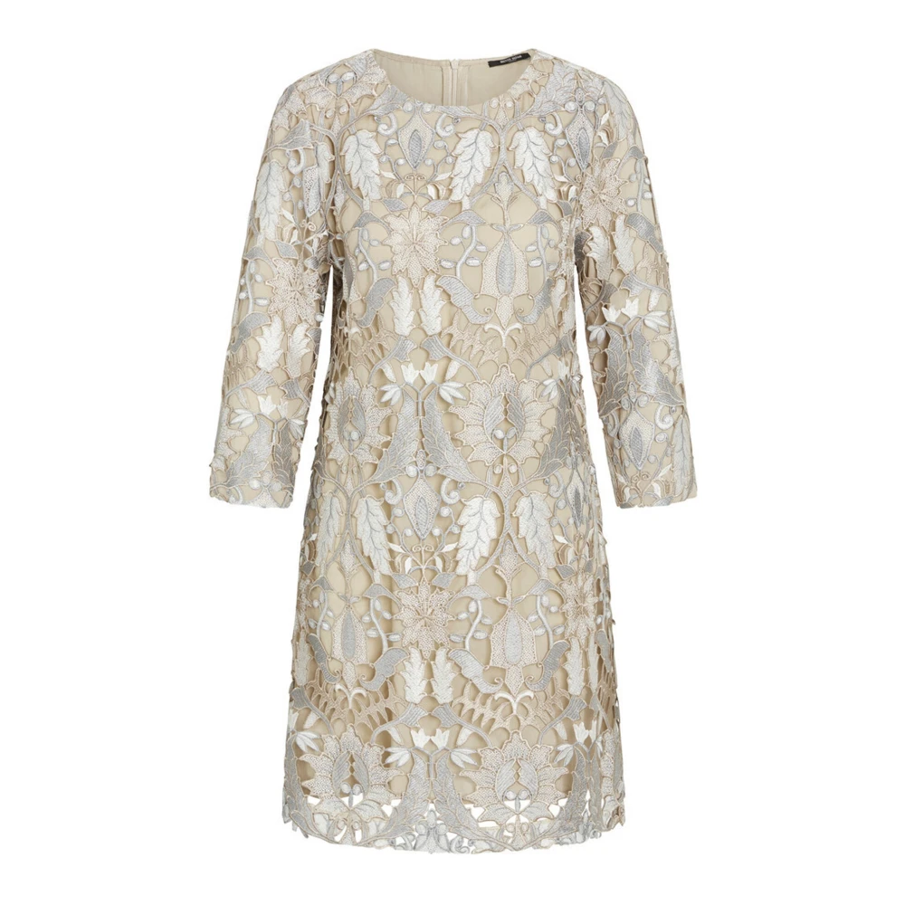 Bruuns Bazaar Zilver Beige Abutilonbbkata Jurk met Kant Beige Dames