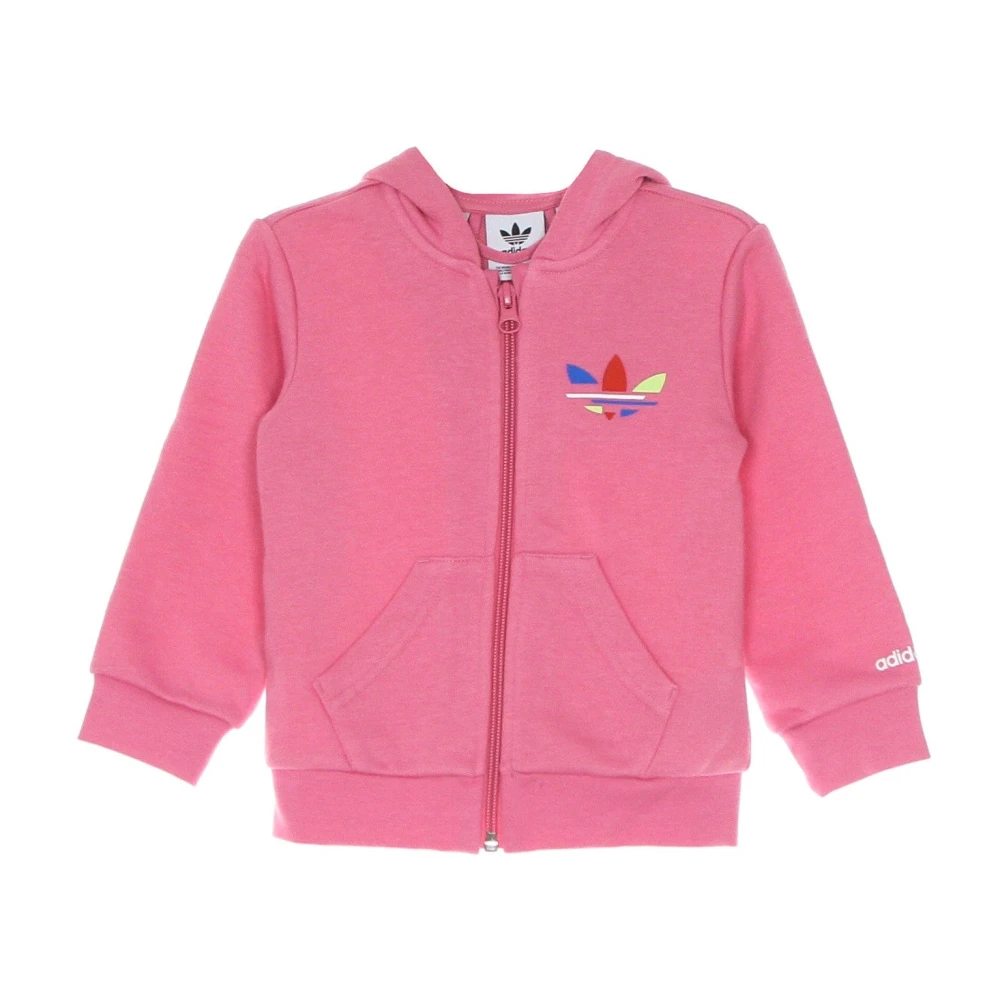 Adidas Sportig Tracksuit Flicka Hoodie Set Pink, Flicka