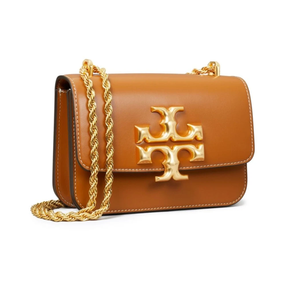 TORY BURCH Bruin Leren Ketting Schoudertas Brown Dames