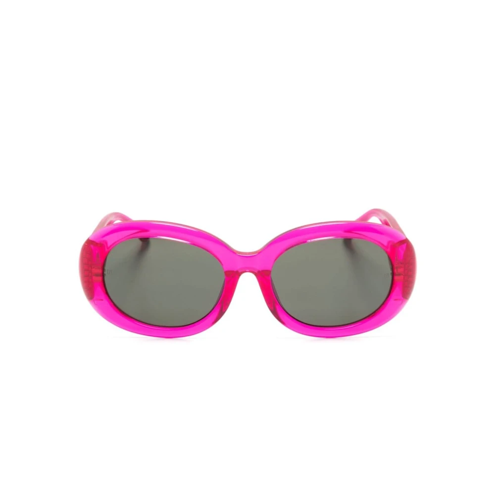 Linda Farrow Pink Sunglasses, Female, 55 Mm, Lfl1462 C3 Sun Sunglasses