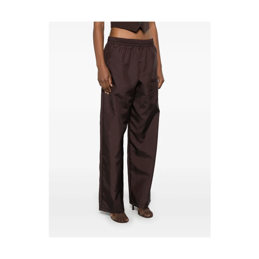 Wardrobe.nyc Cederbruine Wijde Broek Brown Dames