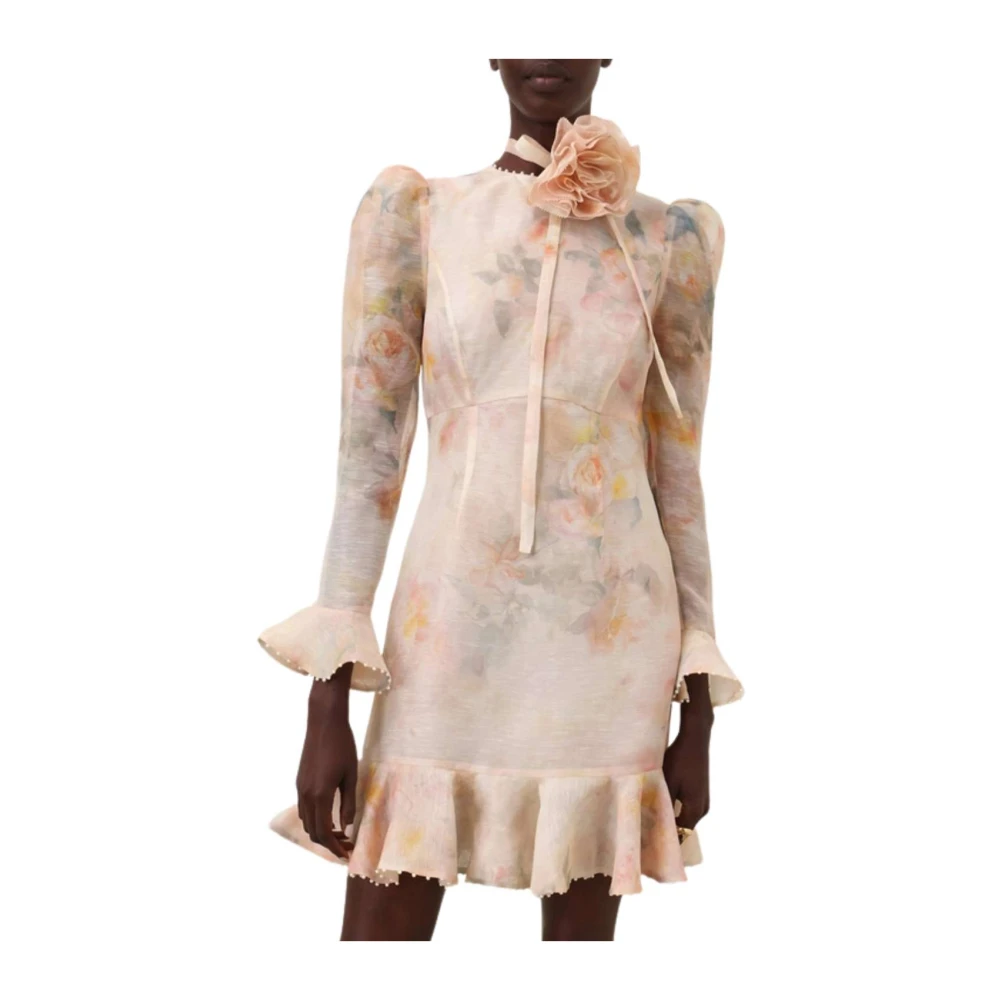 Zimmermann Bloemen Mini Jurk Multicolor Dames