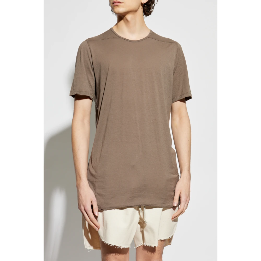 Rick Owens Katoenen T-shirt Brown Heren