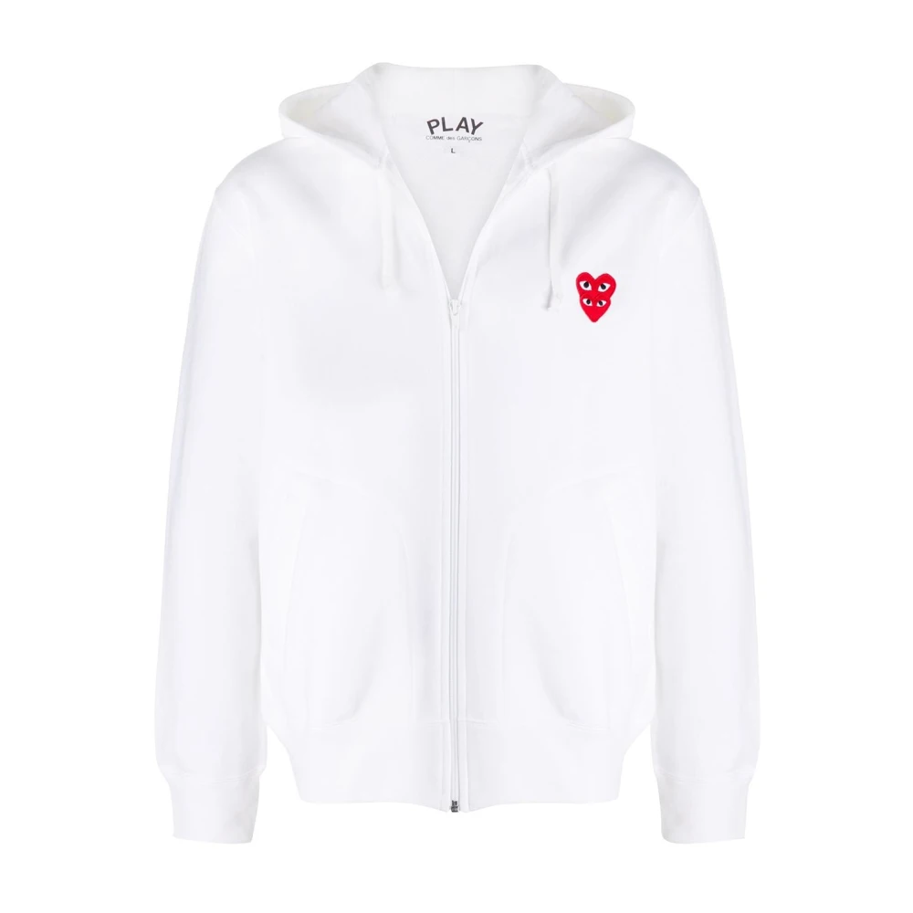 Comme des Garçons Play Stijlvolle Heren Sweatshirt White Heren