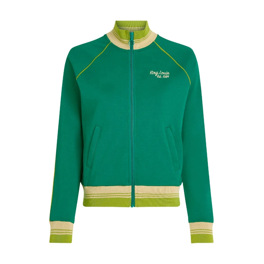 king louie Lila Daytona Sweat Vest Green Dames
