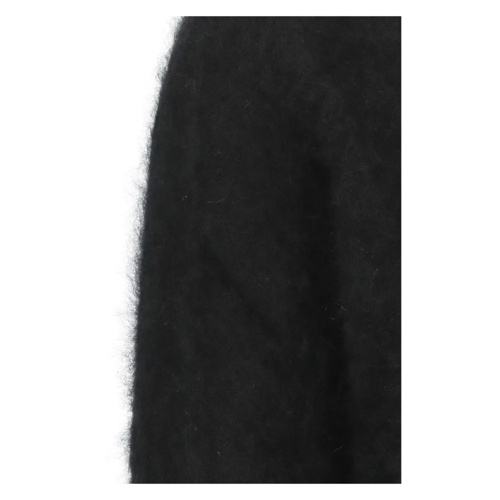 Kangra Zwarte Cashmere Crewneck Trui Vrouw Black Dames