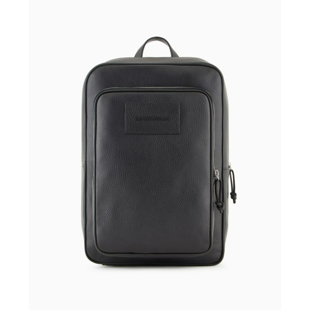 Emporio Armani Mannelijk Zwart Tassen Heren, One Size, Backpacks