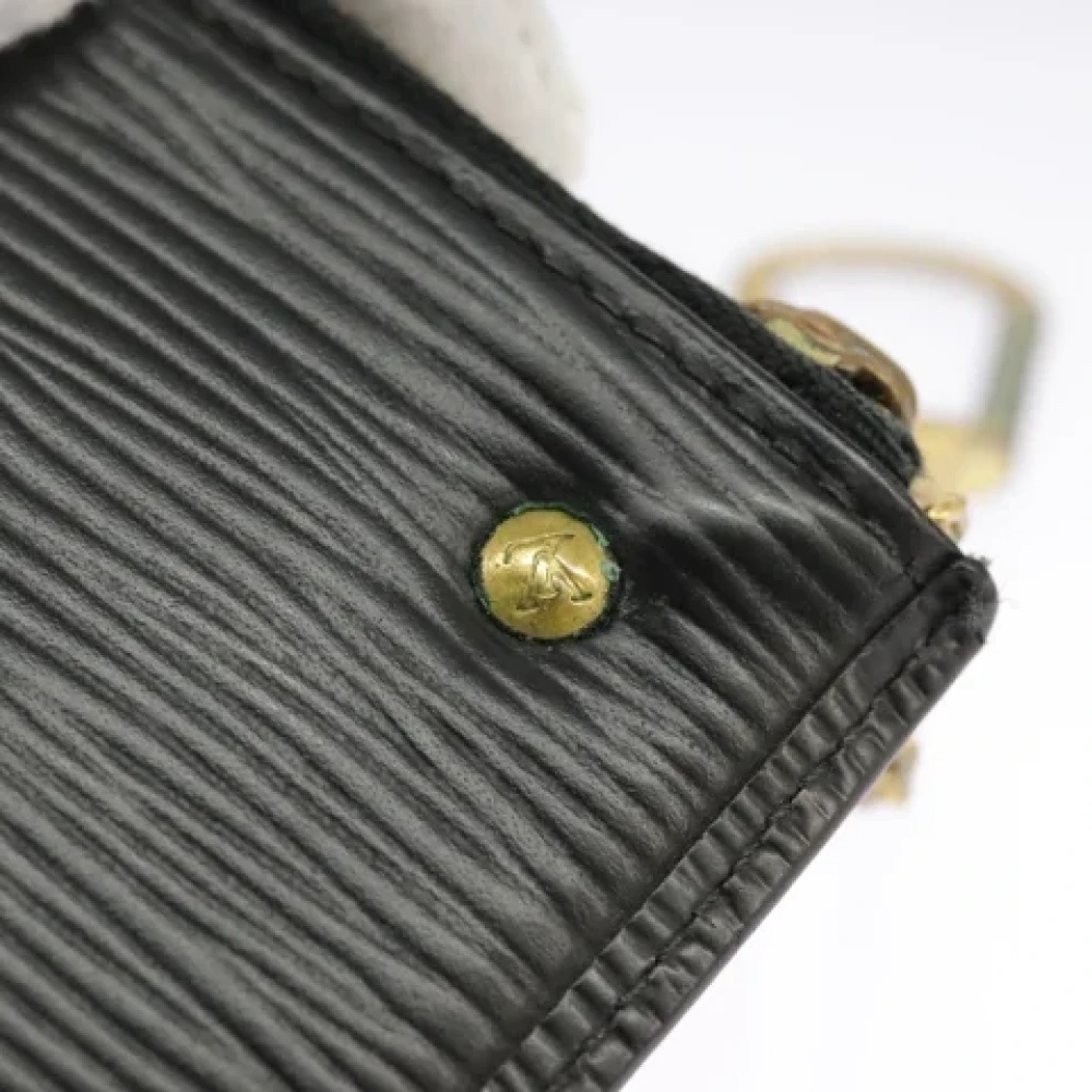 Louis Vuitton Vintage Pre-owned Leather wallets Black Dames