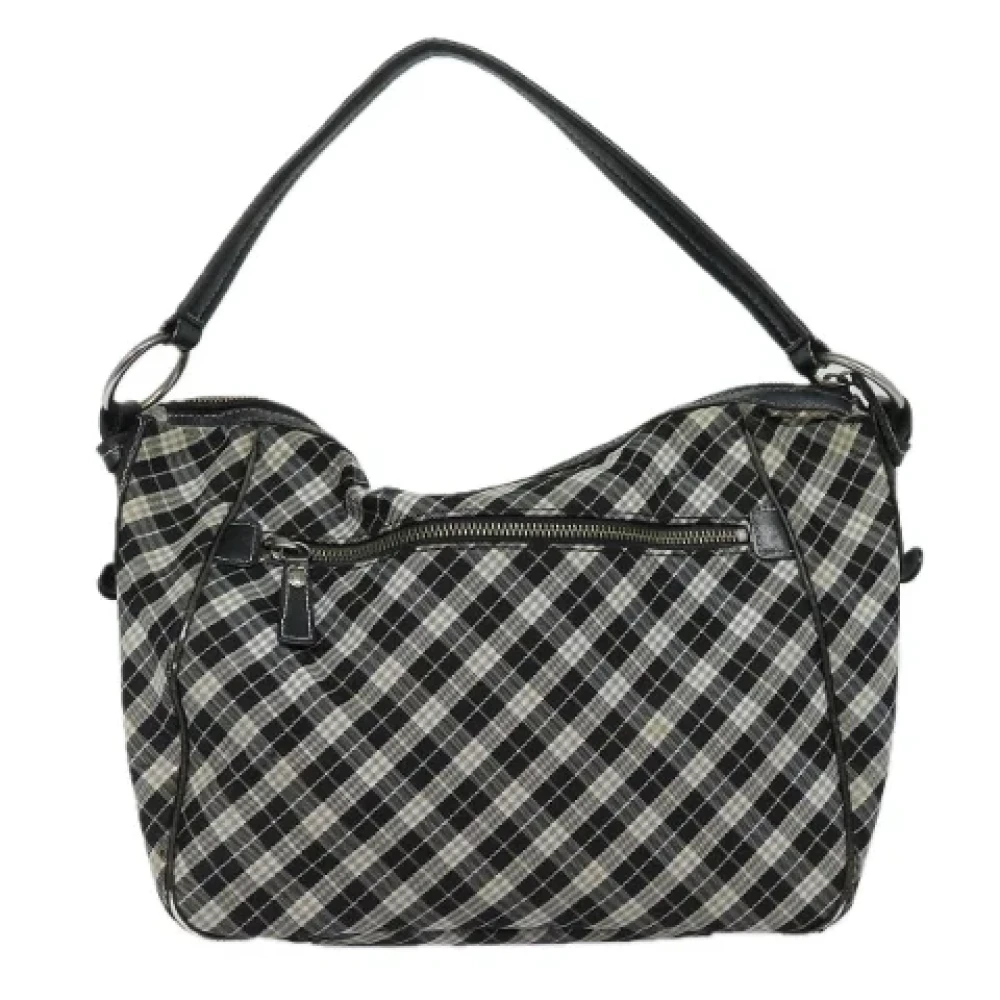 Burberry Vintage Pre-owned Canvas shoulder-bags Black Dames