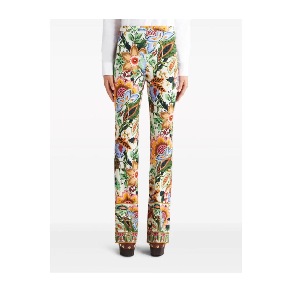 ETRO Straight Trousers Multicolor Dames