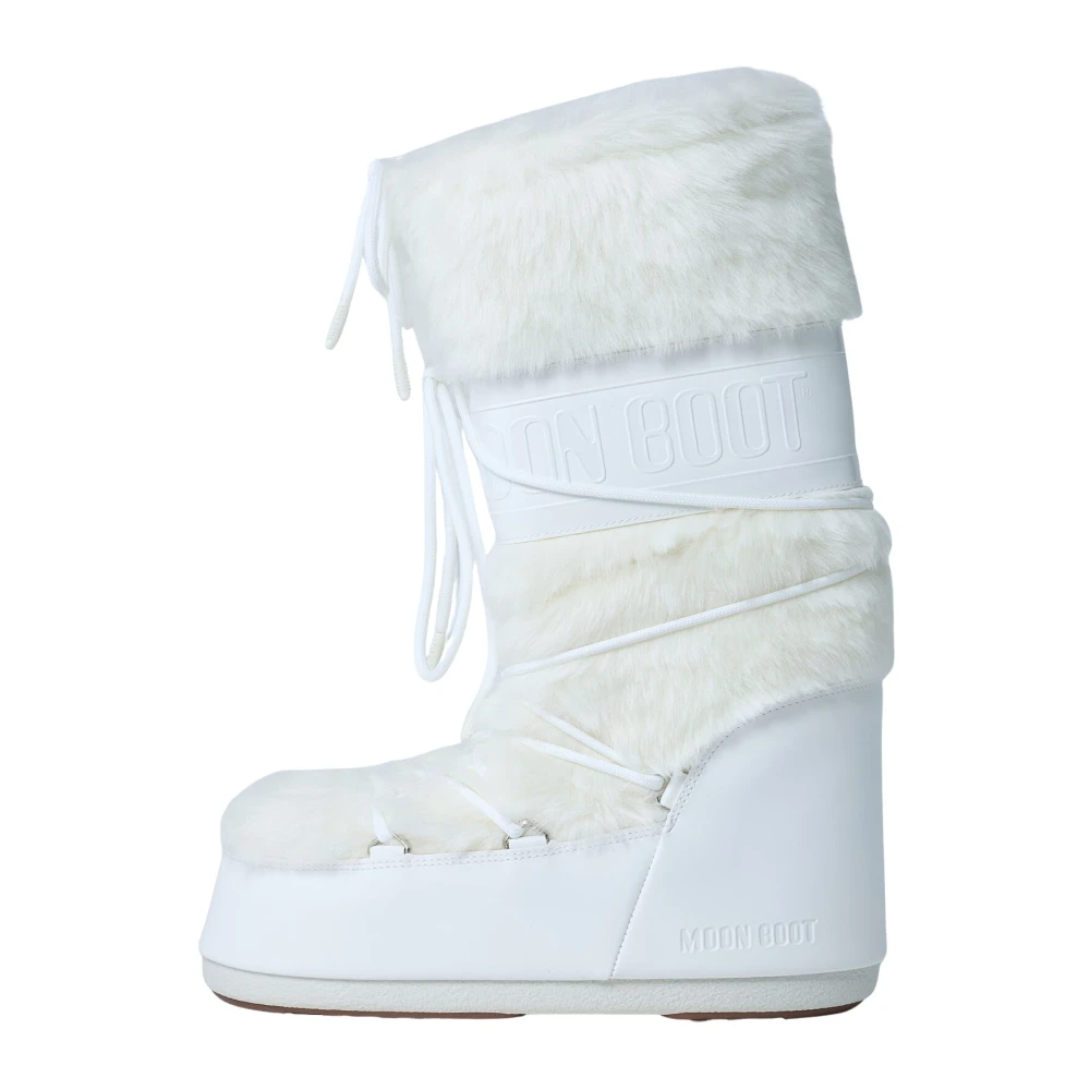 Moon Boot , Winter Boots, Female, White, 2 Uk, Icon Faux-Fur Boots