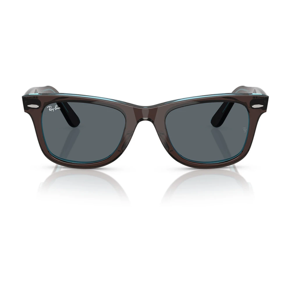 Ray - Ban Unisex Brown/Blue Rb2140 Wayfarer 1446R5 Sunglasses Acetate Squared Normal - Image 3