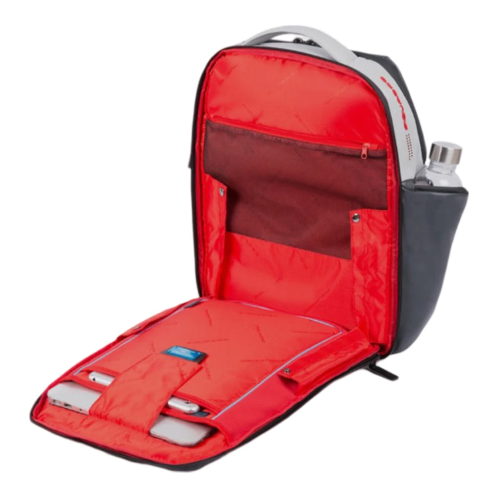 Piquadro Grijze Leren Rugzak Eén Multicolor Heren