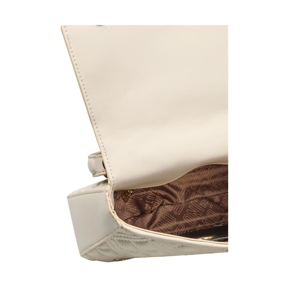 Love Moschino Beige Handtas met Verstelbare Schouderband Beige Dames
