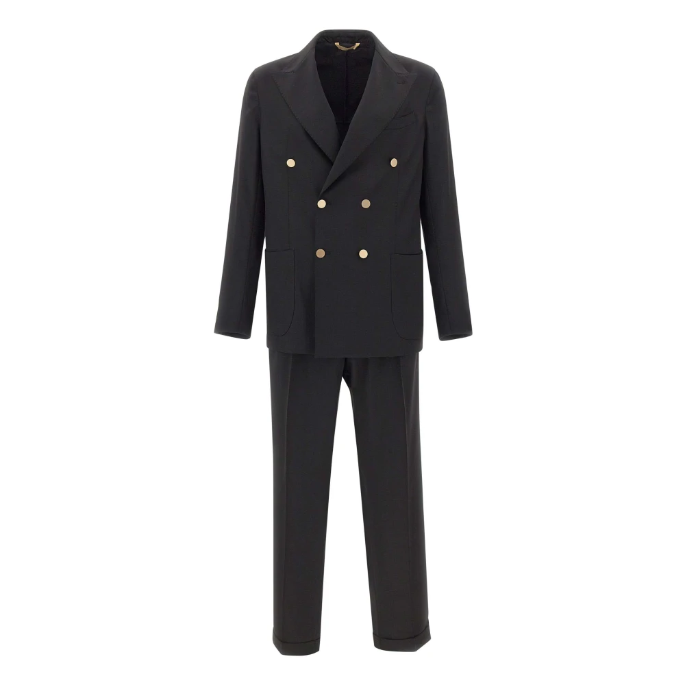 Briglia Black Taurasi Suit - Male - Double Breasted Suits - Xl - Suits