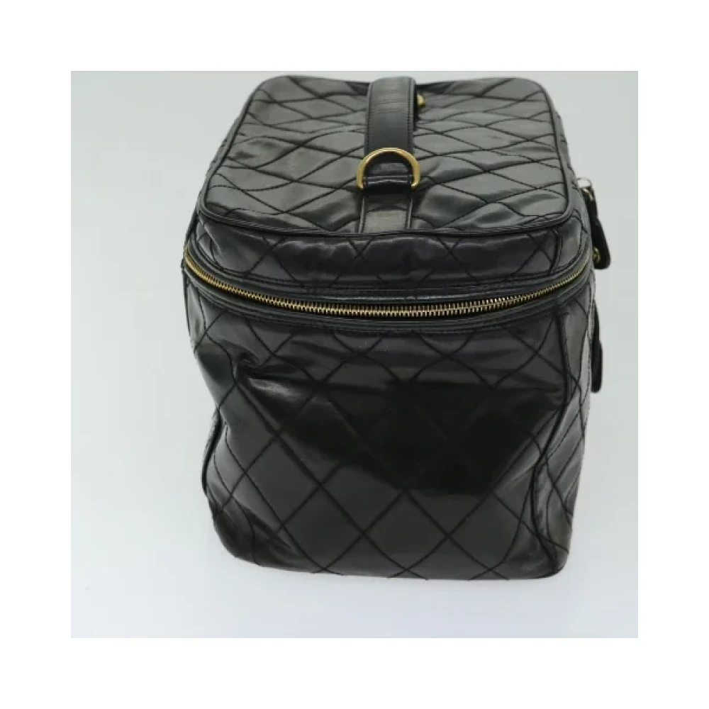 Chanel Vintage Pre-owned Leather home-office Black Dames