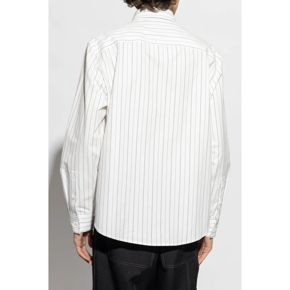 Burberry Overhemd met gestreept patroon White Heren