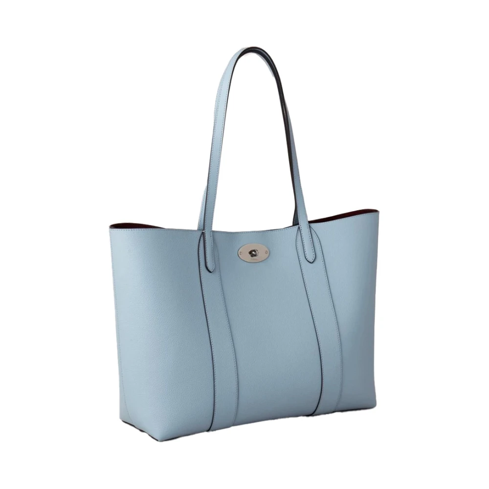 Mulberry Blauwe Poplin Tote Tas met Afneembare Binnenzak Blue Dames