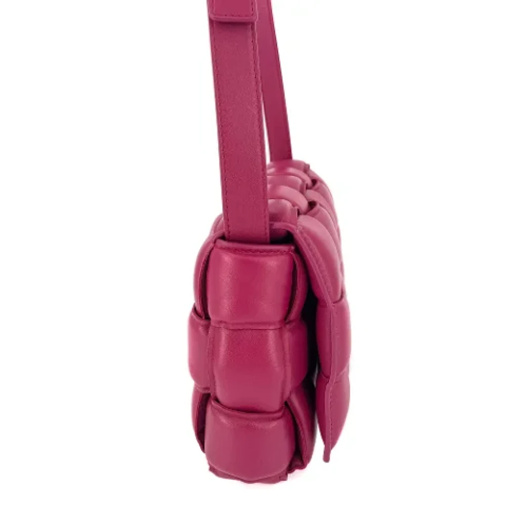 Bottega Veneta Vintage Pre-owned Leather handbags Purple Dames