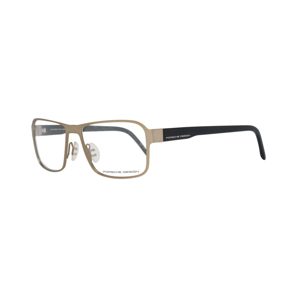 Porsche Design Gouden Rechthoekige Optische Monturen voor Mannen Yellow Heren