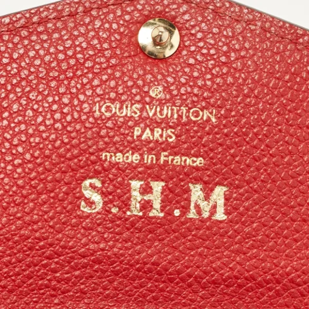 Louis Vuitton Vintage Pre-owned Leather wallets Red Dames