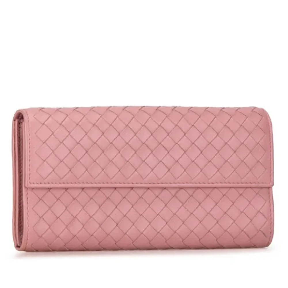 Bottega Veneta Vintage Pre-owned Leather wallets Pink Dames